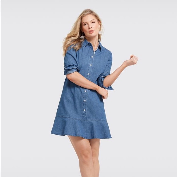 Draper james chambray shirt dress Clearance